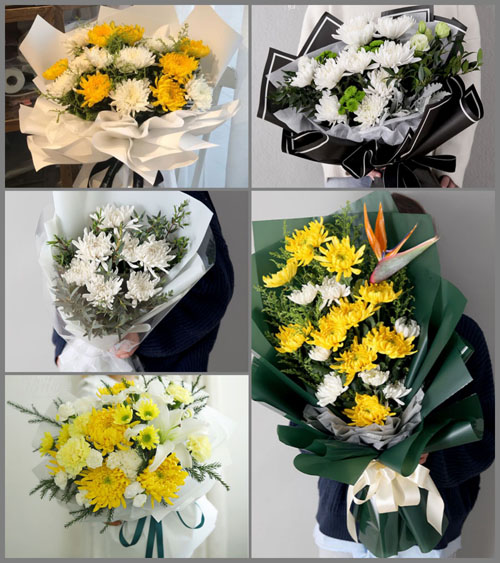 江西赣州石城县横江镇泮别村白事花束代送
